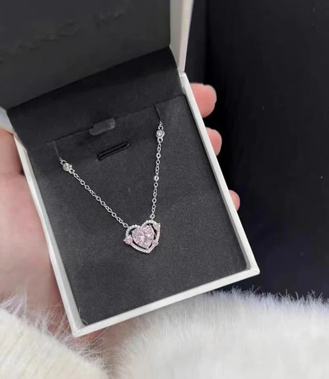 Pink Heart Necklace