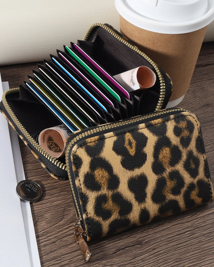 Leopard Card Holder Purse