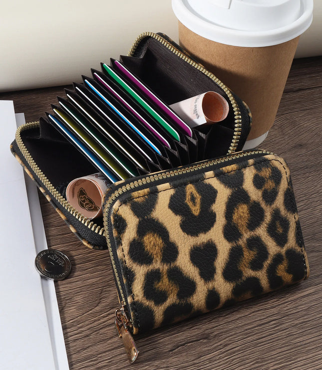 Leopard Card Holder Purse