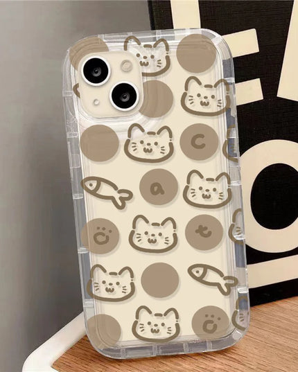 Cartoon Cat & Fish Phone