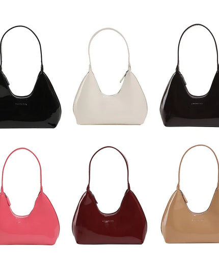 Glossy Leather Handbag