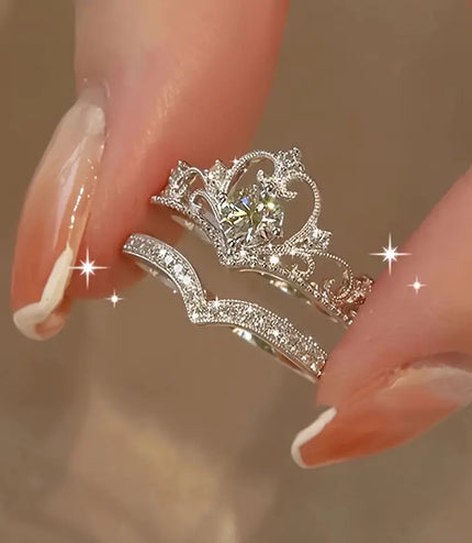 Crystal Crown Ring