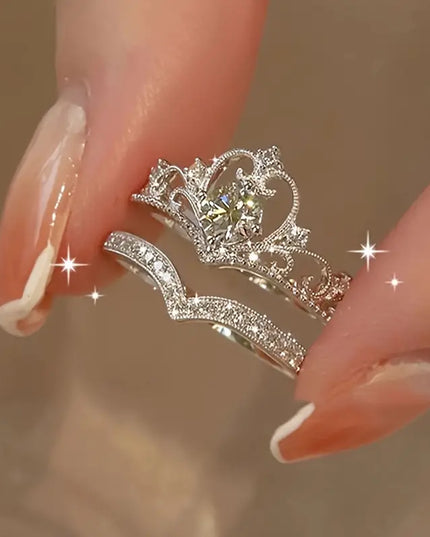 Crystal Crown Ring