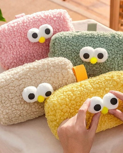 Big Eyed Plush Pencil Case