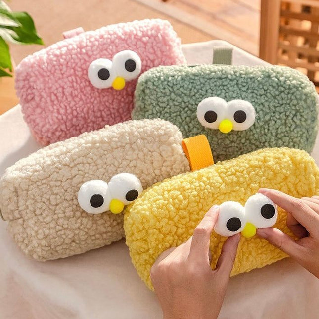 Big Eyed Plush Pencil Case