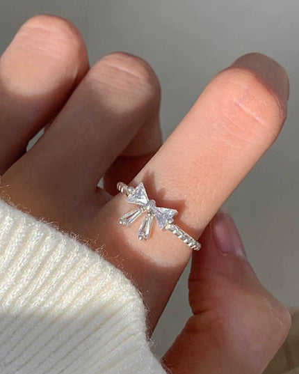 Crystal Bowknot Ring