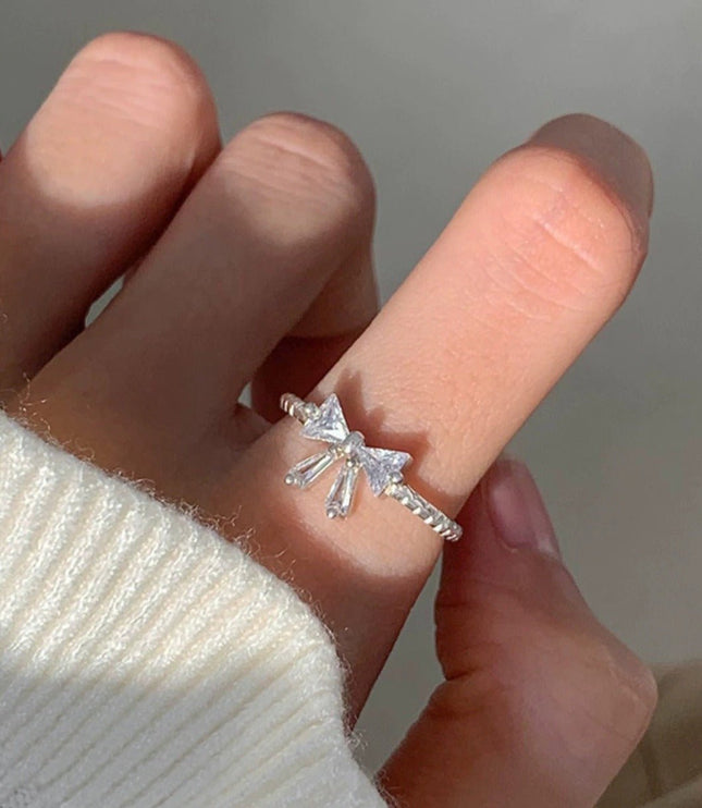 Crystal Bowknot Ring