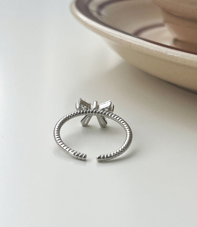 Crystal Bowknot Ring