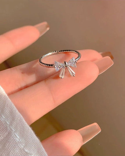 Crystal Bowknot Ring