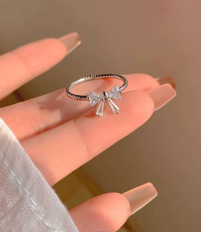 Crystal Bowknot Ring