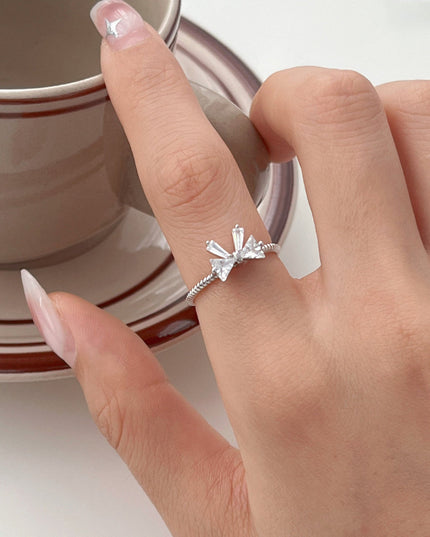 Crystal Bowknot Ring