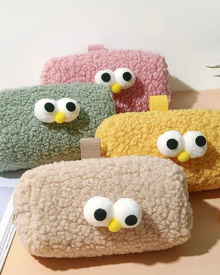 Big Eyed Plush Pencil Case