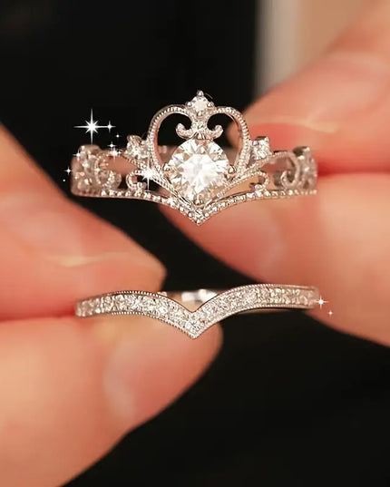 Crystal Crown Ring