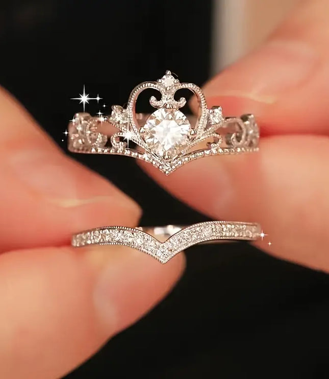 Crystal Crown Ring