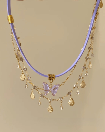 Butterfly Tassel Necklace