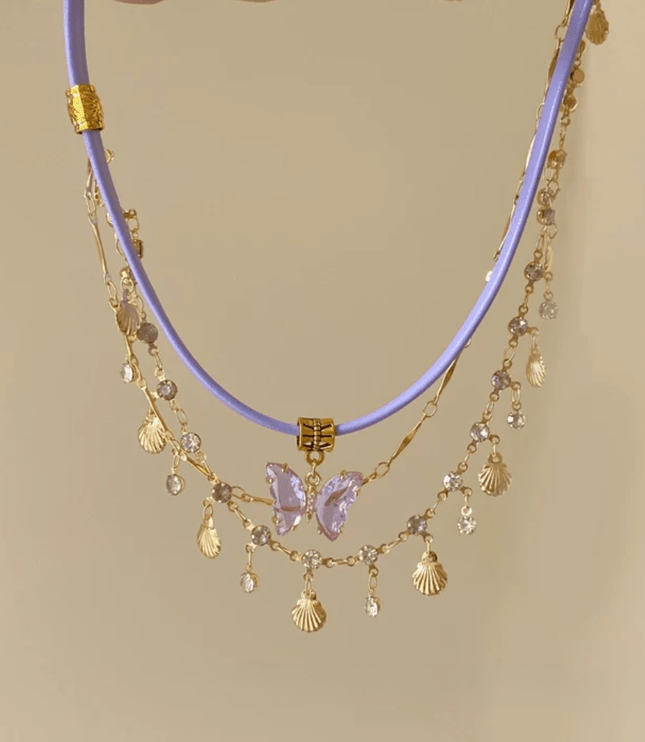 Butterfly Tassel Necklace
