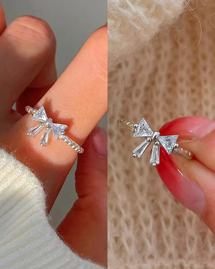 Crystal Bowknot Ring